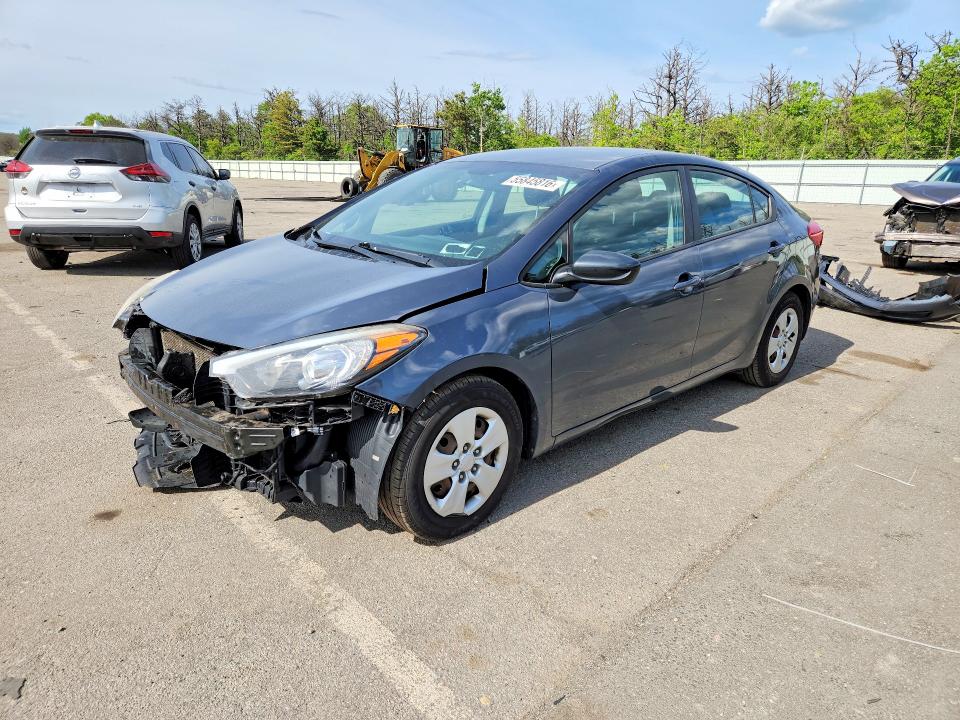 2016 Kia Forte VIN KNAFK4A67G5493653 COPART salvage auction — FRONT END, NY - MV-907A SALVAGE CERTIFICATE, sold $1,150 on 2026-07-20 (photo 1)