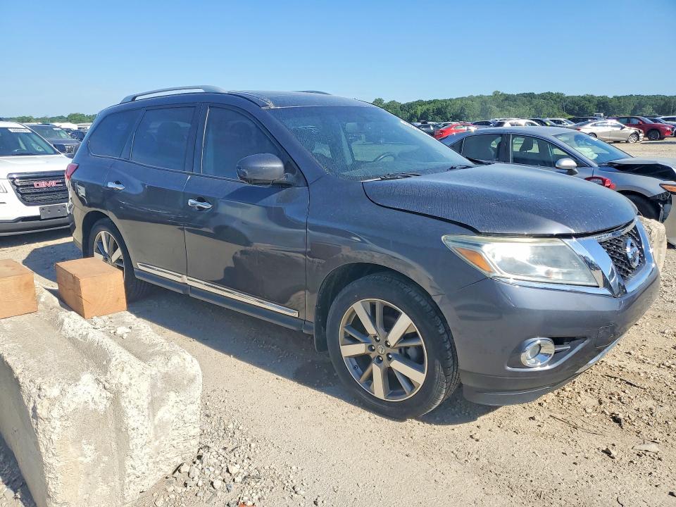 2014 Nissan Pathfinder VIN 5N1AR2MM8EC716679 COPART salvage auction — REAR END, KS - CERT OF TITLE-REBUILT SALVAGE, sold $550 on 2026-07-02 (photo 4)