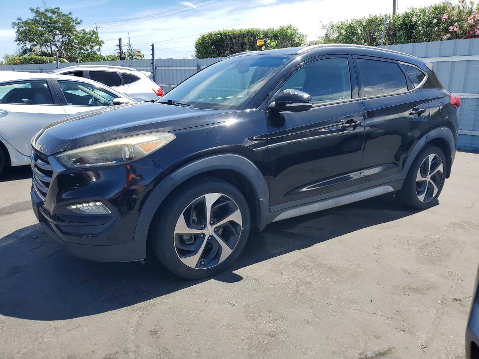 2017 Hyundai Tucson VIN KM8J33A28HU390696 COPART salvage auction — SIDE, Ca - Dis/Dlr/Exp Only Clean Title, sold $250 on 2026-07-28 (photo 1)