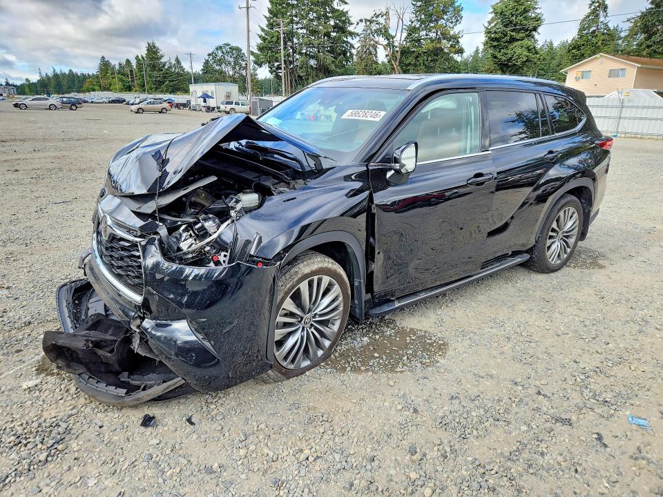 2021 Toyota VIN 5TDFZRBH8MS084319 COPART salvage auction — FRONT END, Wa - Bill Of Sale, sold $14,900 on 2026-07-14 (photo 1)
