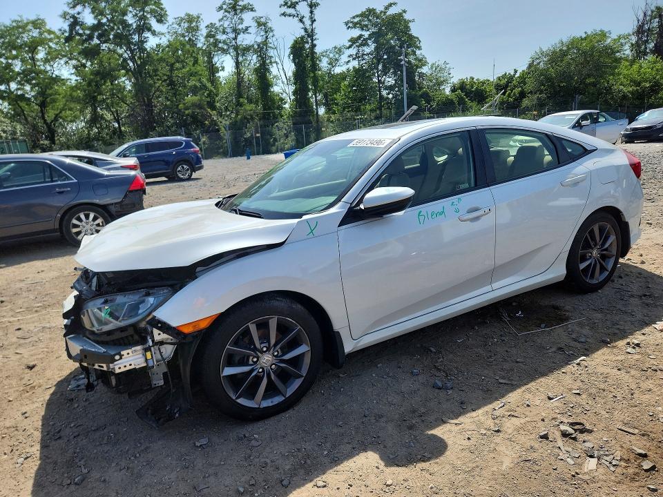 2019 Honda Civic VIN JHMFC1F35KX001257 COPART salvage auction — MECHANICAL, Md - Cert Of Salvage > 75% Damage, sold $3,400 on 2026-07-07 (photo 1)