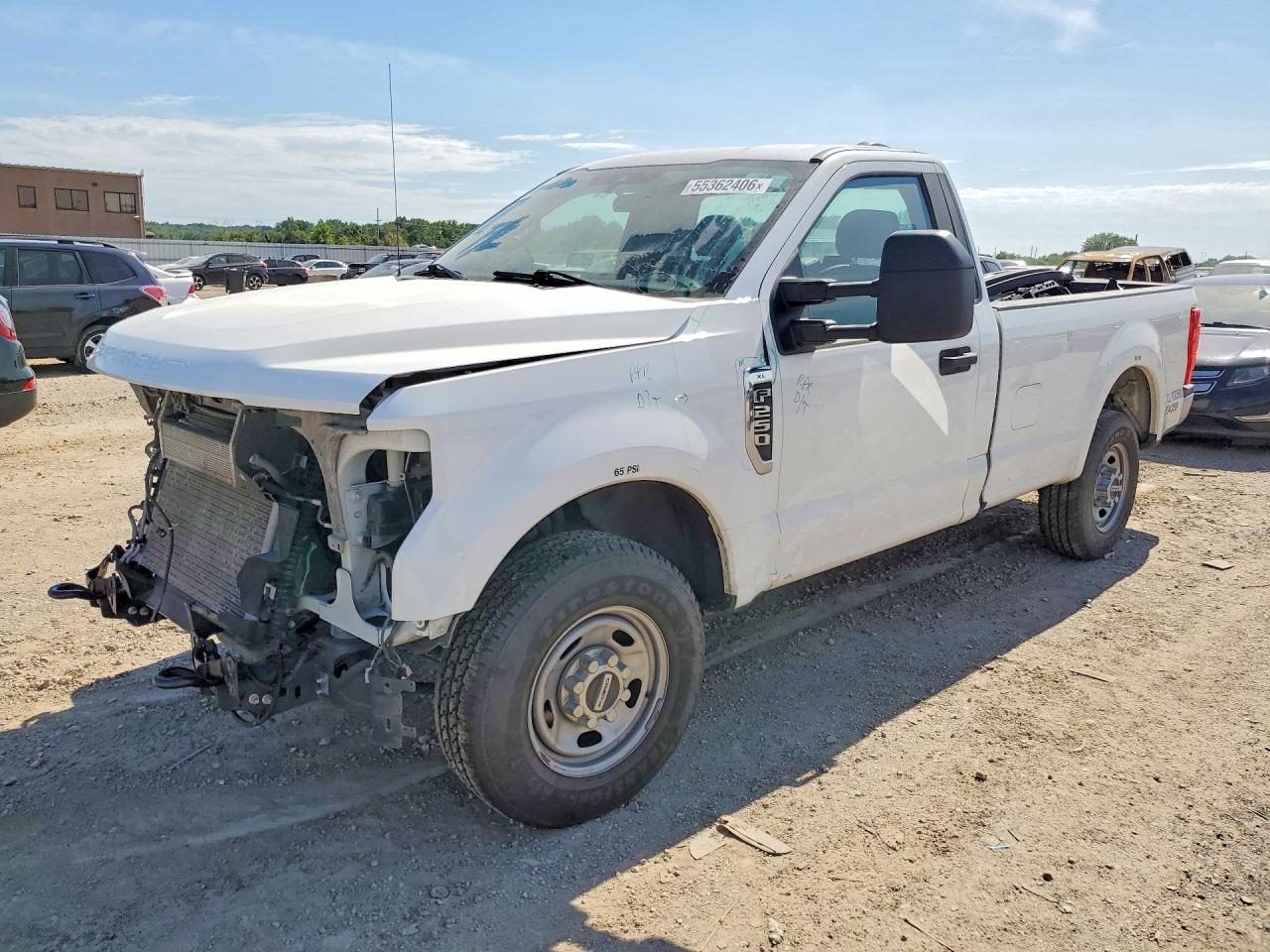 2021 Ford F-250 Super Duty VIN 1FTBF2A60MEC72692 COPART salvage auction — Front End, KS - CERTIFICATE OF TITLE, sold $7,100 on 2026-07-09 (photo 1)