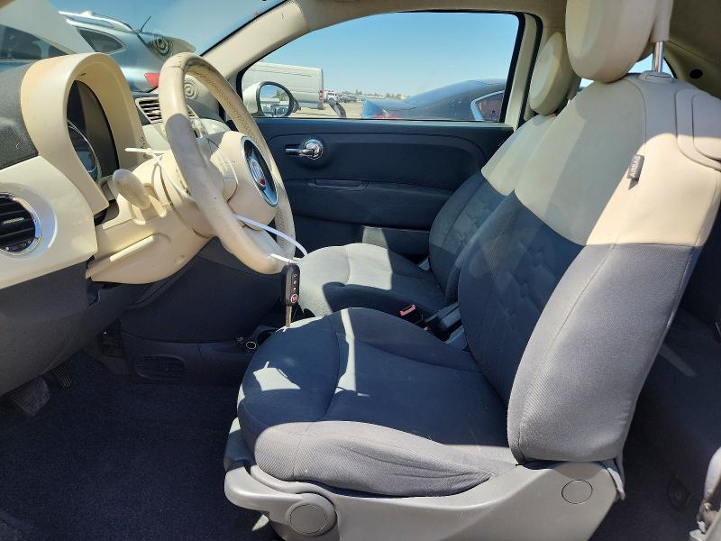 2014 Fiat 500 VIN 3C3CFFAR2ET262760 COPART salvage auction — FRONT END, Ca - Salvage Certificate, sold $800 on 2026-07-10 (photo 7)