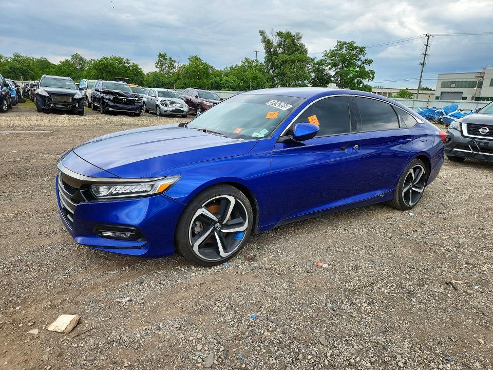 2020 Honda Accord VIN 1HGCV1F37LA072626 COPART salvage auction — SIDE, Il - Certificate Of Title, sold $1,600 on 2026-07-09 (photo 1)
