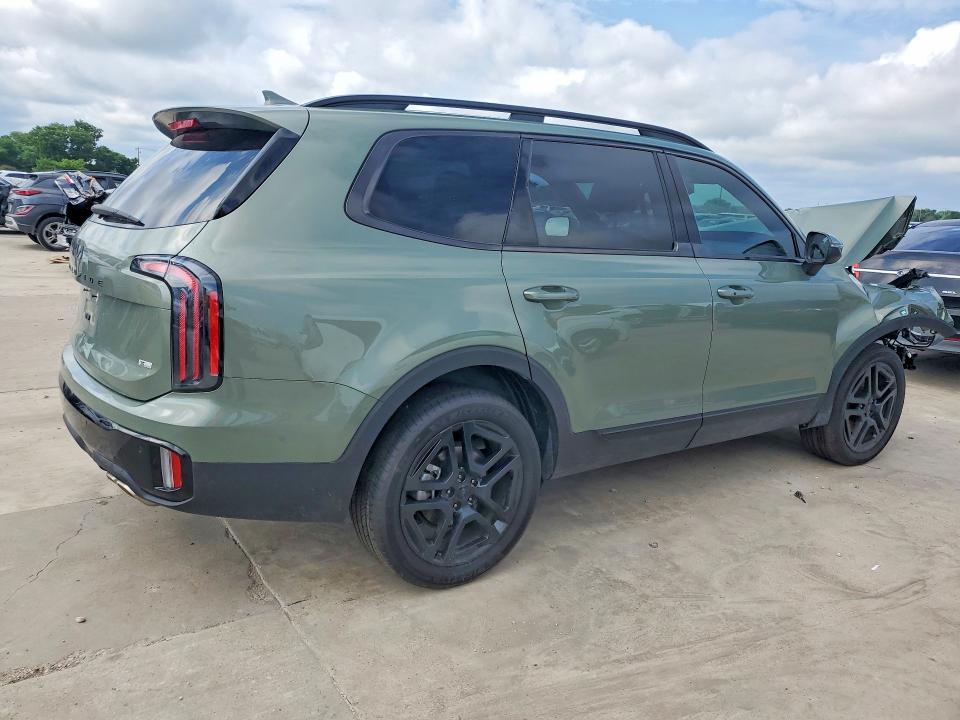 2025 Kia Telluride VIN 5XYP3DGC2SG653066 COPART salvage auction — FRONT END, Tx - Certificate Of Title, sold $12,900 on 2026-07-02 (photo 3)