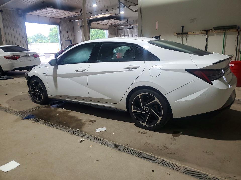 2022 Hyundai Elantra VIN KMHLR4AFXNU230928 COPART salvage auction — FRONT END, Pa - Certificate Of Salvage, sold $5,600 on 2026-07-13 (photo 2)