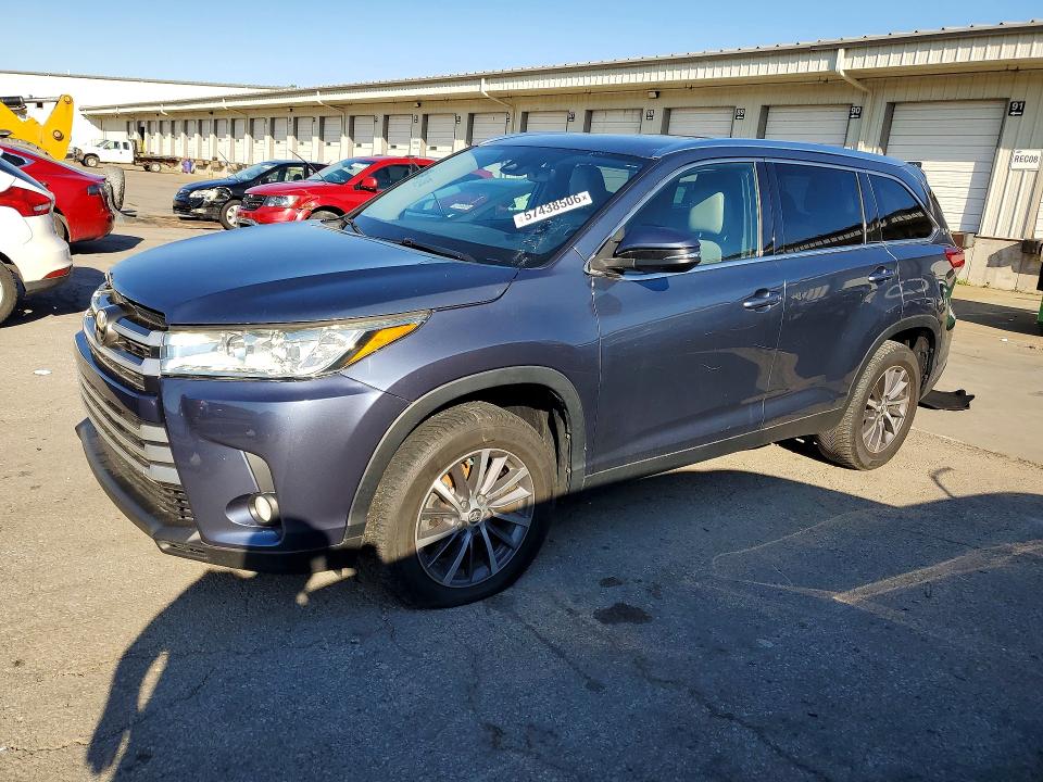 2019 Toyota Highlander VIN 5TDKZRFH9KS297768 COPART salvage auction — MINOR DENT/SCRATCHES, Ky - Certificate Of Title (P), sold $13,200 on 2026-07-30 (photo 1)