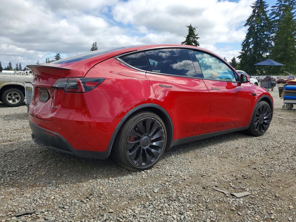 2022 Tesla VIN 7SAYGDEF8NF464247 COPART salvage auction — REAR END, Wa - Bill Of Sale, sold $13,300 on 2026-07-07 (photo 3)