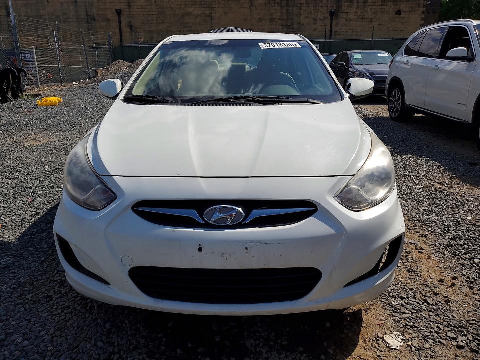 2013 Hyundai Accent VIN KMHCT4AE9DU566206 COPART salvage auction — REAR END, Md - Cert Of Title-Rebuilt Salvage, sold $525 on 2026-07-28 (photo 5)