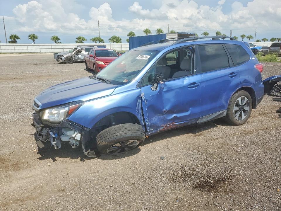 2018 Subaru Forester VIN JF2SJAECXJH548395 COPART salvage auction — FRONT END, Fl - Cert Of Title Slvg Rebuildable, sold $800 on 2026-07-13 (photo 1)
