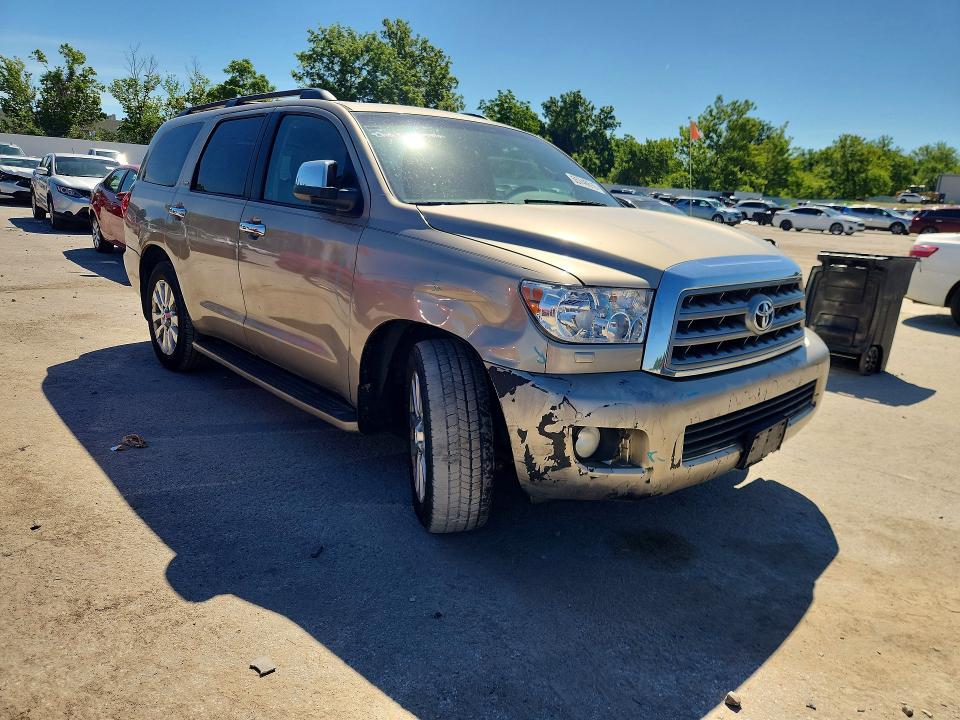 2008 Toyota Sequoia VIN 5TDBY67AX8S000146 COPART salvage auction — SIDE, Mo - Salvage Certificate Of Title, sold $3,450 on 2026-07-24 (photo 4)