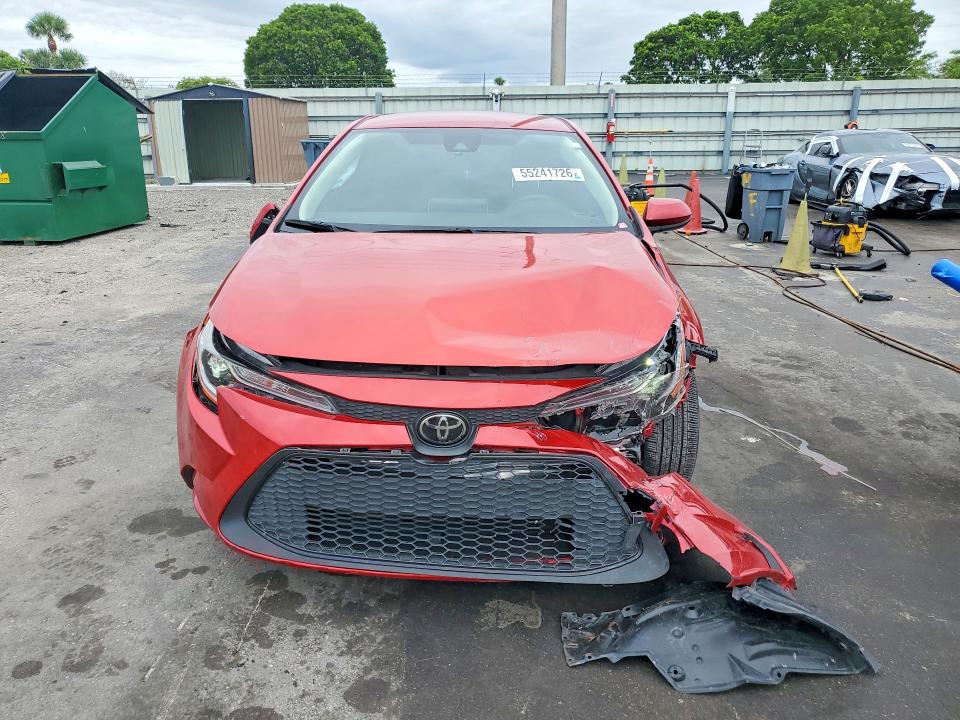 2021 Toyota Corolla VIN JTDEPMAEXMJ165444 COPART salvage auction — FRONT END, Fl - Certificate Of Destruction, sold $4,350 on 2026-07-13 (photo 5)
