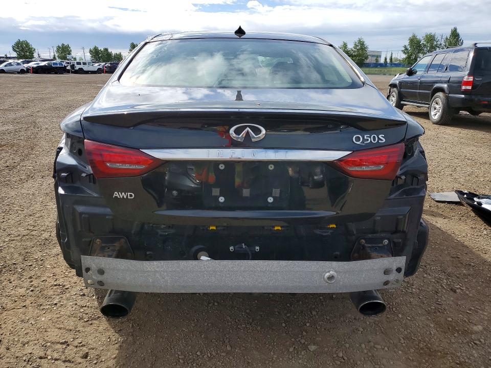 2018 Infiniti Q50 VIN JN1EV7AR6JM611709 COPART salvage auction — REAR END, Ab - Bos - Salvage, sold $3,850 on 2026-07-21 (photo 6)