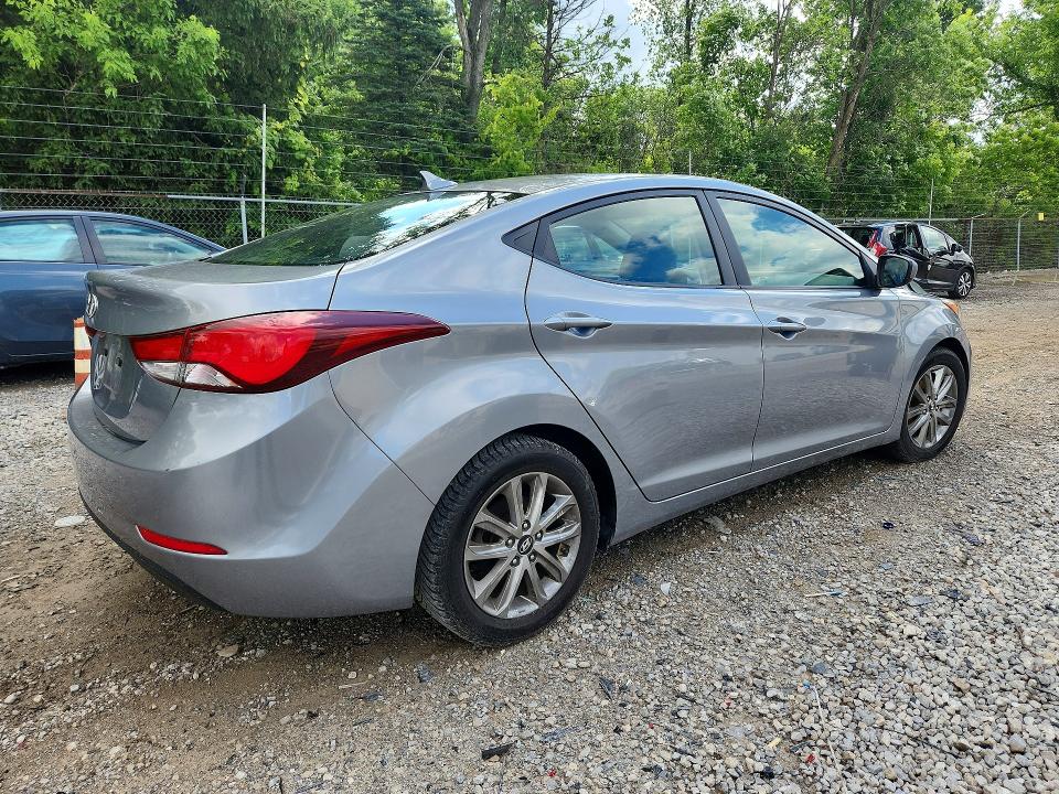2015 Hyundai Elantra VIN KMHDH4AE8FU455879 COPART salvage auction — FRONT END, Oh - Cert Of Title-Salvage, sold $700 on 2026-07-15 (photo 3)