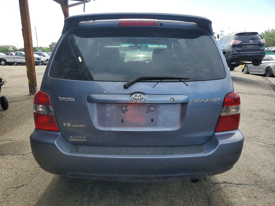2004 Toyota Highlander VIN JTEEP21A840004643 COPART salvage auction — MECHANICAL, Co - Dis/Dlr/Exp Only Clean Title, sold $1,150 on 2026-07-15 (photo 6)