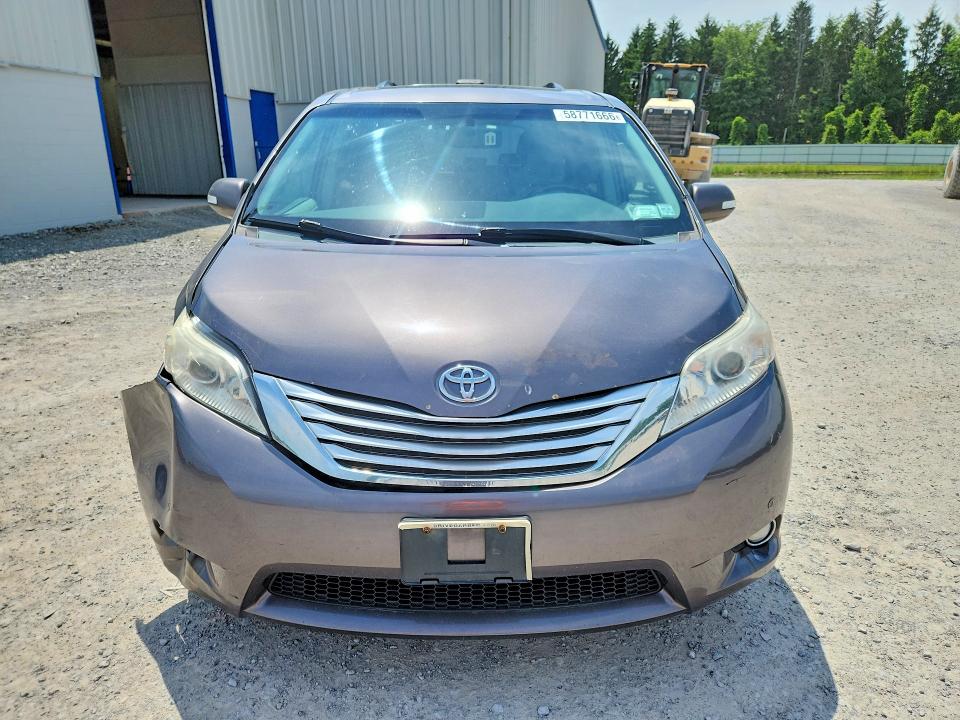 2013 Toyota Sienna VIN 5TDDK3DC9DS069158 COPART salvage auction — FRONT END, Ny - Mv-907A Salvage Certificate, sold $3,250 on 2026-07-06 (photo 5)