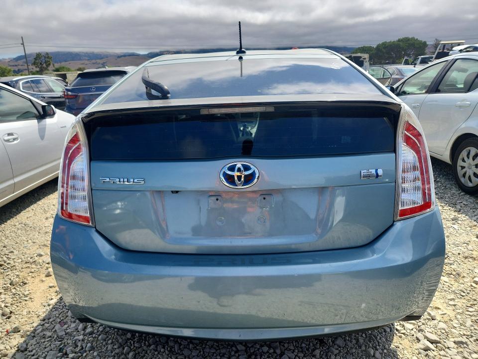 2013 Toyota Prius VIN JTDKN3DU0D1615625 COPART salvage auction — FRONT END, CA - SALVAGE CERTIFICATE, sold $525 on 2026-07-14 (photo 6)