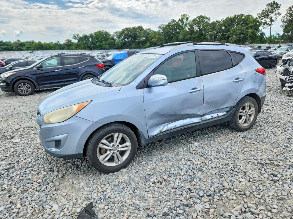 2012 Hyundai VIN KM8JU3AC2CU468873 COPART salvage auction — SIDE, Ga - Cert Of Title-Salvage, sold $1,250 on 2026-07-30 (photo 1)