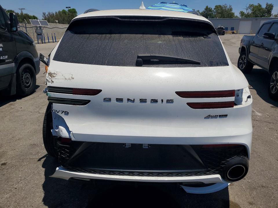 2023 Genesis Gv70 VIN KMUMCDTC9PU117551 COPART salvage auction — FRONT END, In - Cert Of Title-Salvage Title, sold $3,500 on 2026-07-09 (photo 6)