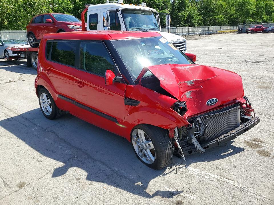 2011 Kia Soul VIN KNDJT2A23B7215146 COPART salvage auction — FRONT END, Pa - Certificate Of Salvage, sold $100 on 2026-07-23 (photo 4)