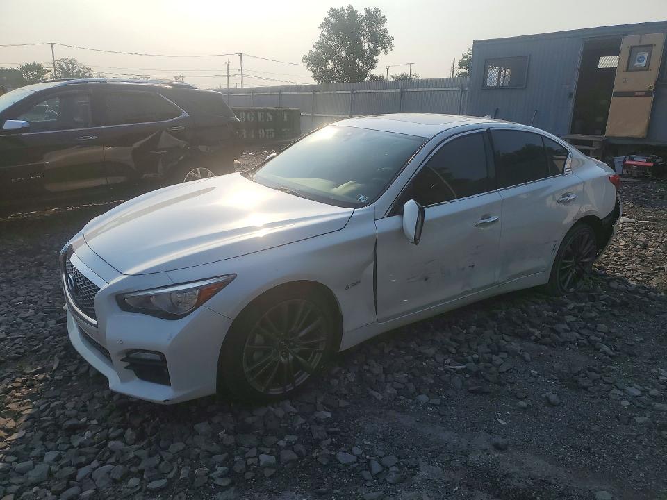 2016 Infiniti Q50 VIN JN1FV7AR6GM450596 COPART salvage auction — SIDE, NY - MV-907A SALVAGE CERTIFICATE, sold $3,100 on 2026-07-14 (photo 1)