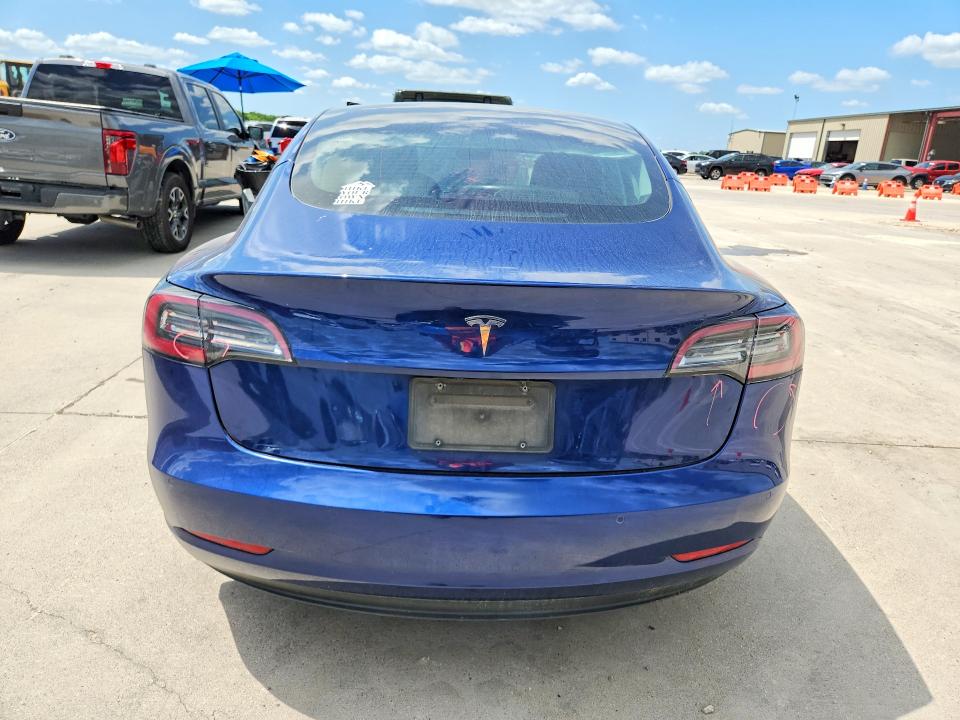 2022 Tesla VIN 5YJ3E1EAXNF186659 COPART salvage auction — FRONT END, Tx - Salvage Vehicle Title, sold $5,200 on 2026-07-23 (photo 6)