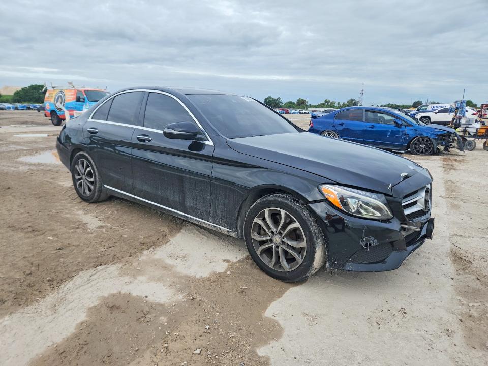 2016 Mercedes-benz C-klasse VIN WDDWF4KB8GR172321 COPART salvage auction — REAR END, Fl - Cert Of Title Slvg Rebuildable, sold $2,650 on 2026-07-14 (photo 4)