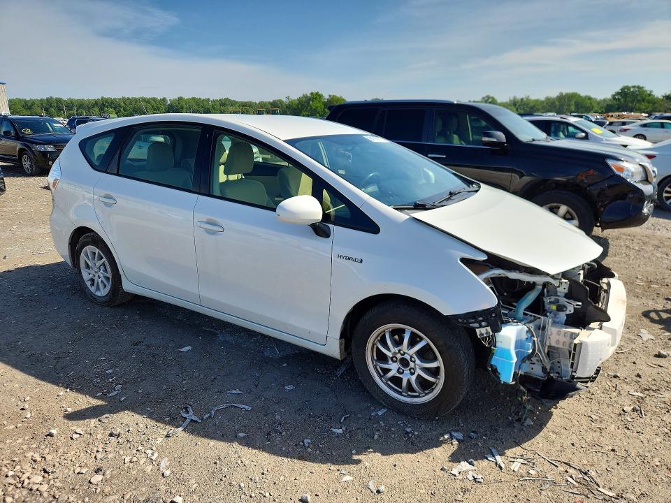 2012 Toyota Prius VIN JTDZN3EU6C3166872 COPART salvage auction — FRONT END, Il - Salvage Certificate, sold $2,000 on 2026-07-20 (photo 4)