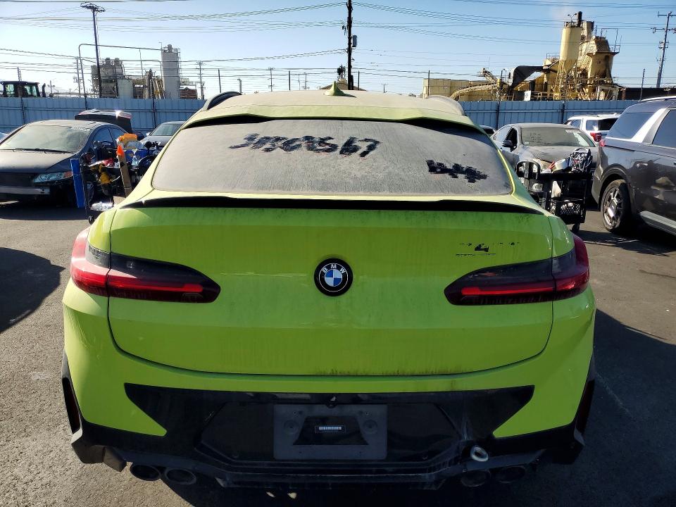 2023 BMW X4 m VIN 5YM23EC05P9T15821 COPART salvage auction — FRONT END, Ca - Salvage Certificate, sold $8,100 on 2026-07-29 (photo 6)