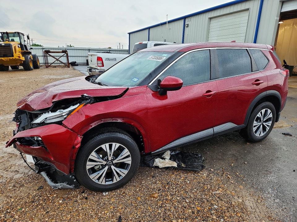 2023 Nissan Rogue VIN JN8BT3BA7PW006901 COPART salvage auction — FRONT END, Tx - Salvage Vehicle Title, sold $5,300 on 2026-07-15 (photo 1)