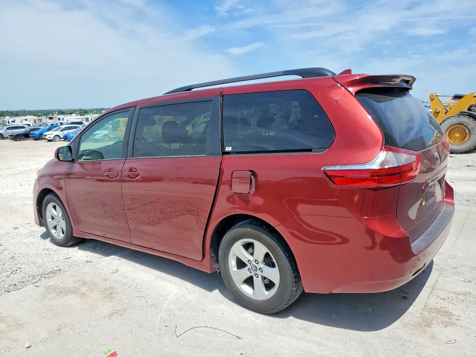 2018 Toyota Sienna VIN 5TDKZ3DC8JS938587 COPART salvage auction — HAIL, Ne - Cert Of Title-Salvage, sold $10,000 on 2026-07-14 (photo 2)