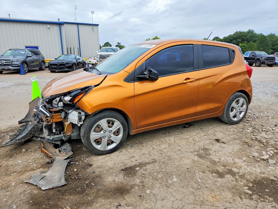 2019 Chevrolet Spark VIN KL8CB6SA8KC715781 COPART salvage auction — FRONT END, MS - CERT OF TITLE-SALVAGED, sold $850 on 2026-07-24 (photo 1)