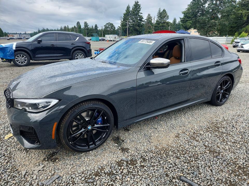 2020 BMW M3 VIN WBA5U9C02LAF54648 — COPART salvage auction photo