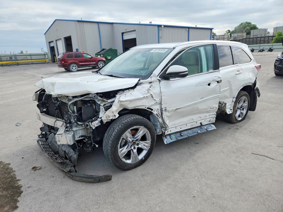 2015 Toyota Highlander VIN 5TDYKRFHXFS078712 COPART salvage auction — FRONT END, Ok - Cert Of Title-Salvage, sold $3,650 on 2026-07-15 (photo 1)