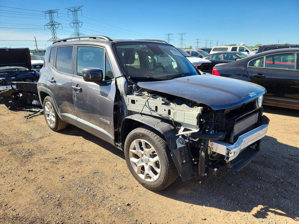 2018 Jeep Renegade VIN ZACCJABB7JPH03069 COPART salvage auction — FRONT END, Il - Salvage Certificate, sold $2,700 on 2026-07-09 (photo 4)