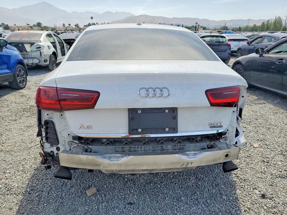 2017 Audi A6 VIN WAUH2AFC2HN006611 COPART salvage auction — REAR END, Ca - Salvage Certificate, sold $5,300 on 2026-07-22 (photo 6)
