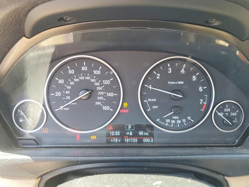 2013 BMW 3 series VIN WBA3B1C54DF462369 COPART salvage auction — REAR END, CA - SALVAGE CERTIFICATE, sold $500 on 2026-08-06 (photo 9)