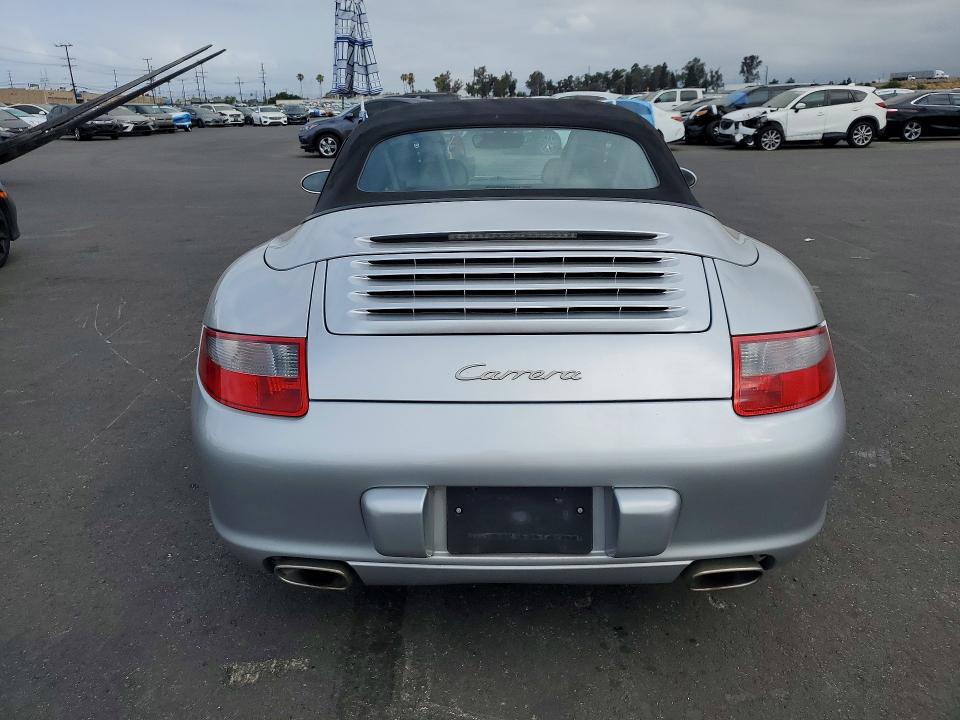 2007 Porsche 911 VIN WP0CA29937S765922 COPART salvage auction — FRONT END, Ca - Salvage Certificate, sold $13,200 on 2026-07-15 (photo 6)