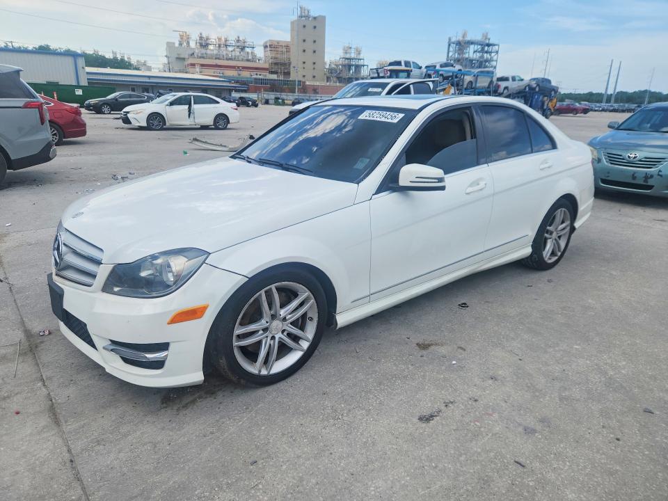 2013 Mercedes-benz C-klasse VIN WDDGF8AB6DR278100 COPART salvage auction — WATER/FLOOD, La - Cert Of Title-Salvage Flood (P), sold $1,150 on 2026-07-22 (photo 1)