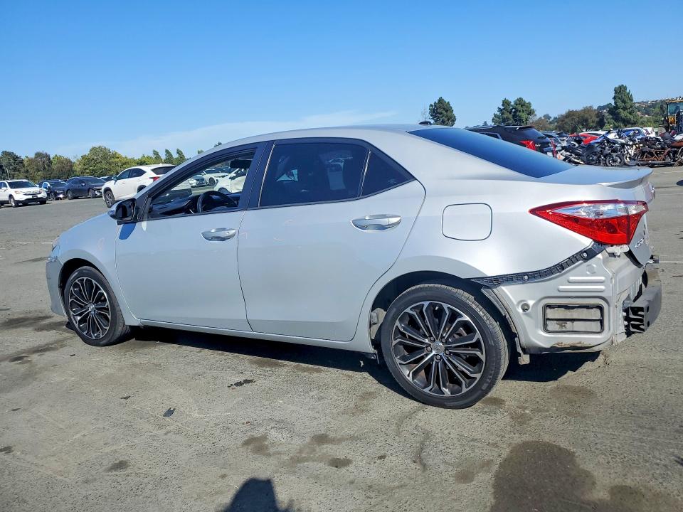 2014 Toyota Corolla VIN 5YFBURHE8EP001010 COPART salvage auction — REAR END, Ca - Salvage Certificate, sold $3,300 on 2026-07-10 (photo 2)