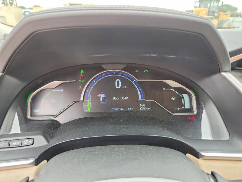 2019 Honda Clarity VIN JHMZC5F33KC001141 COPART salvage auction — FRONT END, Ca - Salvage Certificate, sold $3,700 on 2026-07-14 (photo 9)