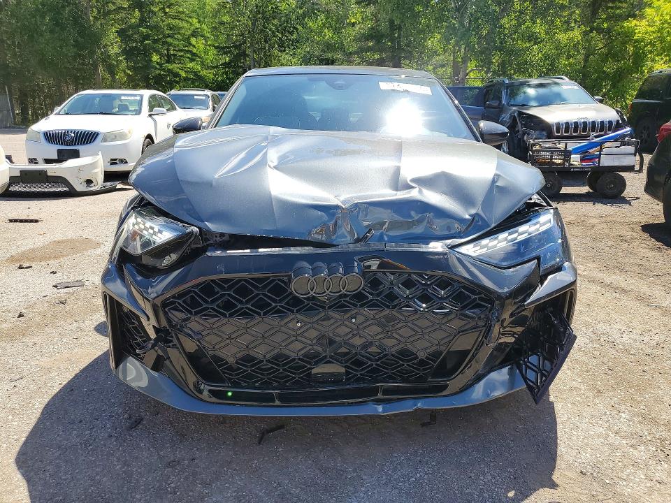 2025 Audi Rs3 VIN WUAGWCGYXSA911303 COPART salvage auction — FRONT END, ON - PERMIT SALVAGE, sold $325 on 2026-08-06 (photo 5)