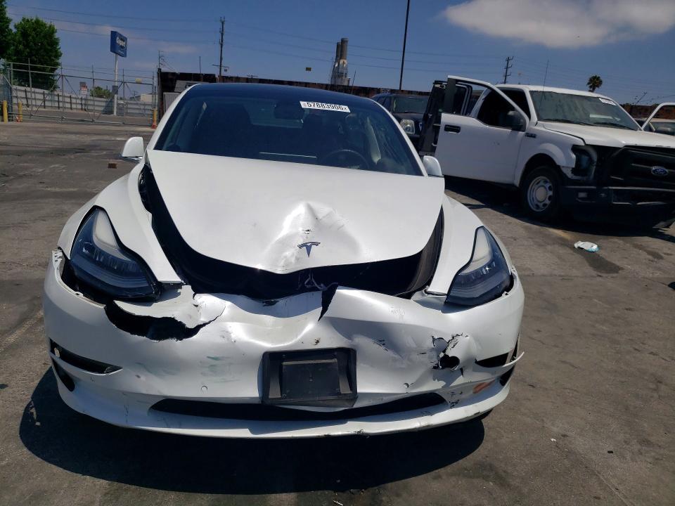 2019 Tesla Model 3 VIN 5YJ3E1EA2KF483601 COPART salvage auction — FRONT END, Ca - Salvage Certificate, sold $6,700 on 2026-07-15 (photo 5)