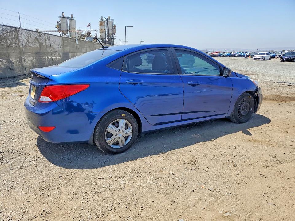 2016 Hyundai Accent VIN KMHCT4AE2GU152902 COPART salvage auction — FRONT END, Salvage Title, sold $1,150 on 2026-07-16 (photo 3)