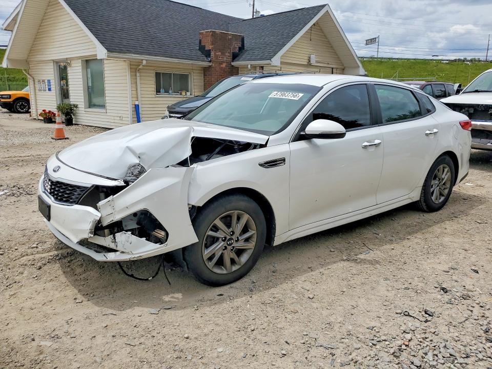 2019 Kia Optima VIN 5XXGT4L33KG331725 COPART salvage auction — FRONT END, Oh - Cert Of Title-Salvage, sold $1,150 on 2026-07-22 (photo 1)