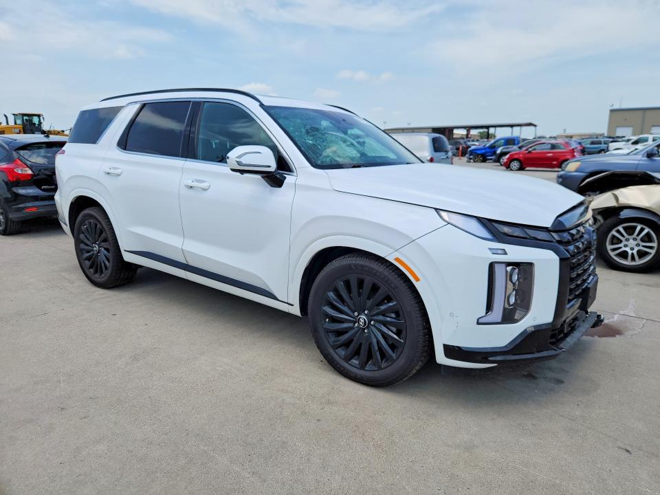 2024 Hyundai Palisade VIN KM8R7DGE4RU749025 COPART salvage auction — FRONT END, Tx - Salvage Vehicle Title, sold $8,200 on 2026-07-09 (photo 4)