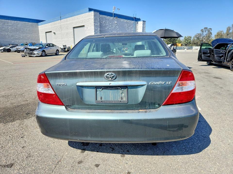 2002 Toyota Camry VIN JTDBE32K720021568 COPART salvage auction — REAR END, Ca - Salvage Certificate, sold $575 on 2026-07-09 (photo 6)