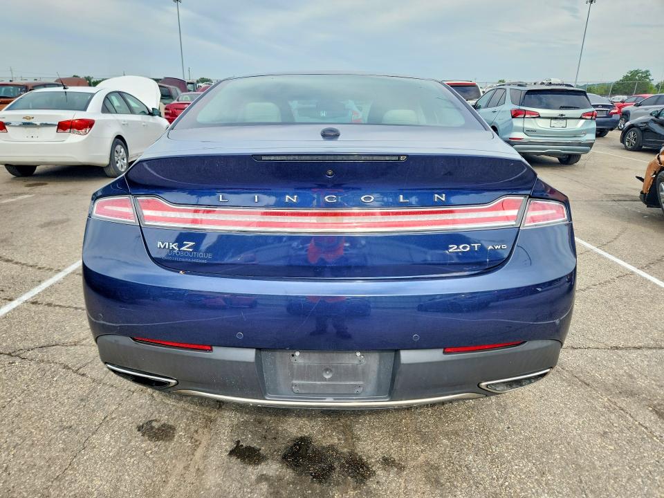 2017 Lincoln Mkz VIN 3LN6L5F93HR602113 COPART salvage auction — FRONT END, Oh - Certificate Of Title (P), sold $2,250 on 2026-07-31 (photo 6)