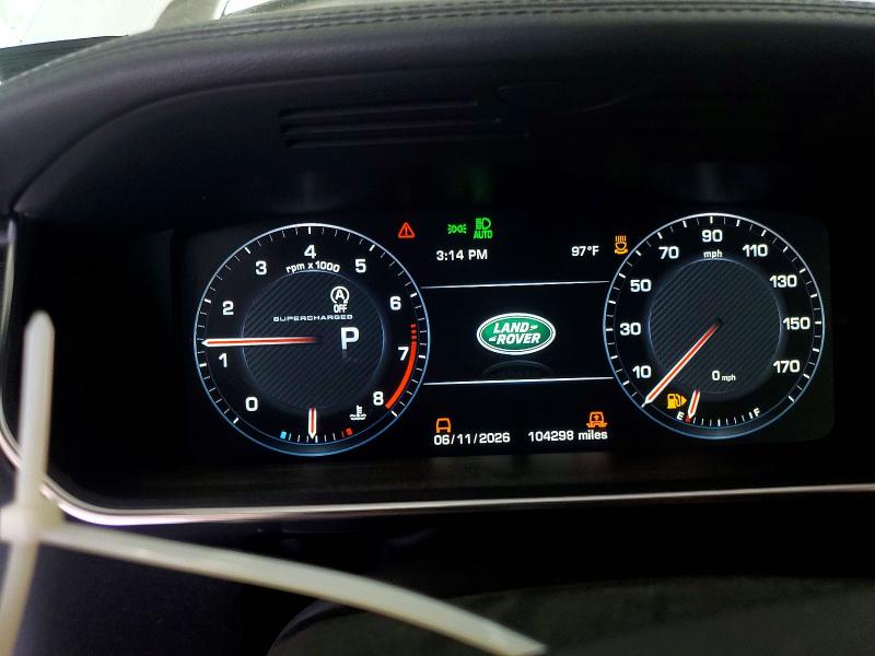2015 Land rover RANGE ROVER VIN SALGS2TF2FA240277 COPART salvage auction — FRONT END, Va - Cert Of Title - Salvage, sold $6,500 on 2026-07-17 (photo 9)