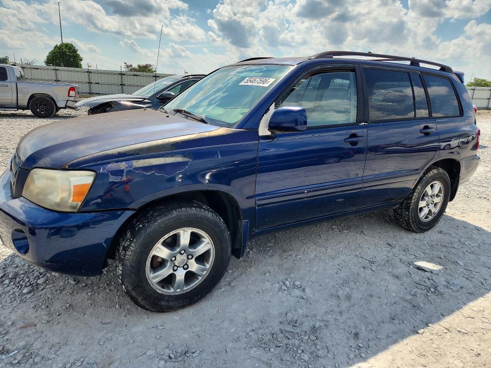 2005 Toyota Highlander VIN JTEEP21AX50075800 COPART salvage auction — MINOR DENT/SCRATCHES, Il - Certificate Of Title, sold $875 on 2026-07-19 (photo 1)